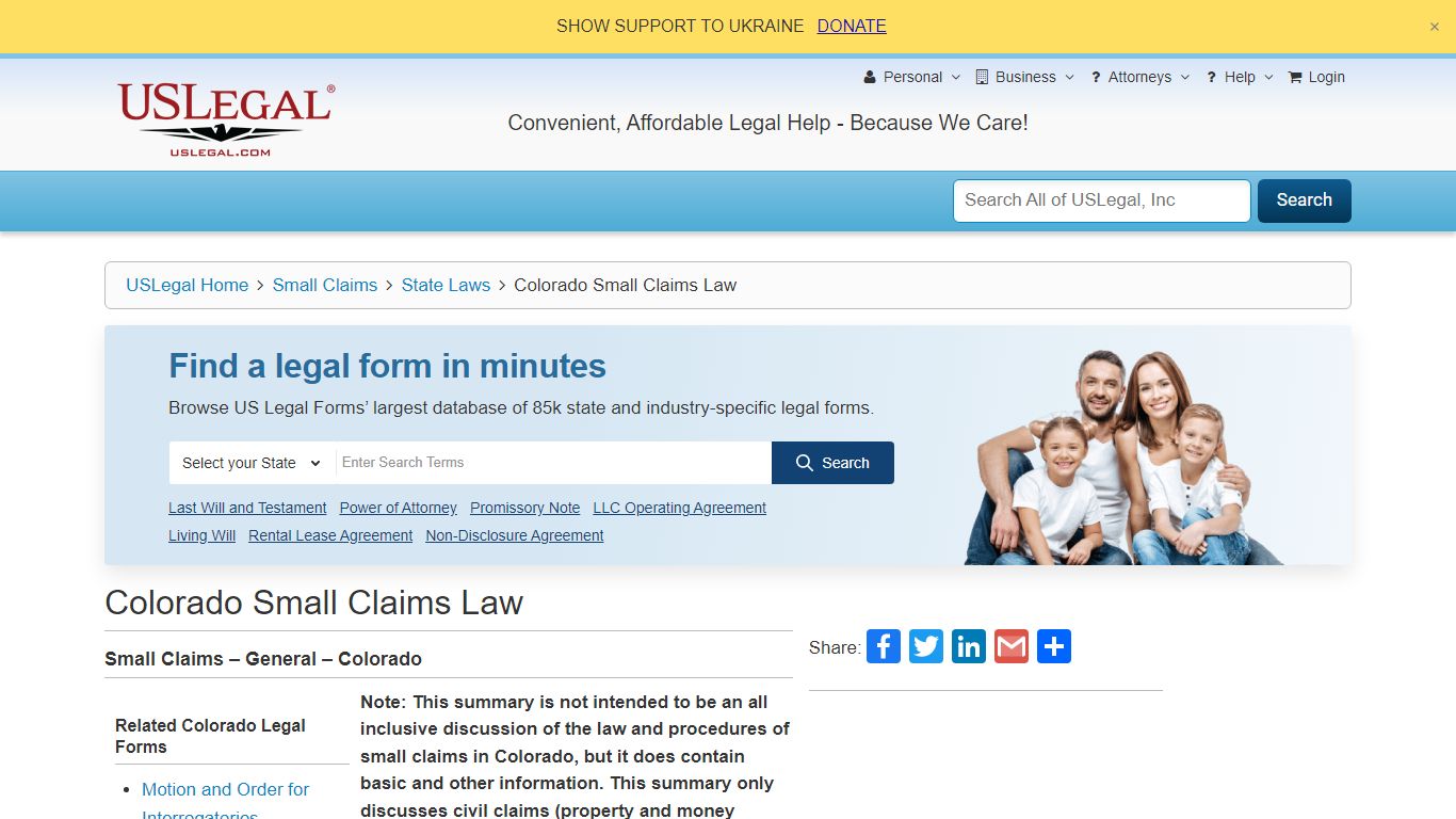 Colorado Small Claims Law – Small Claims - USLegal